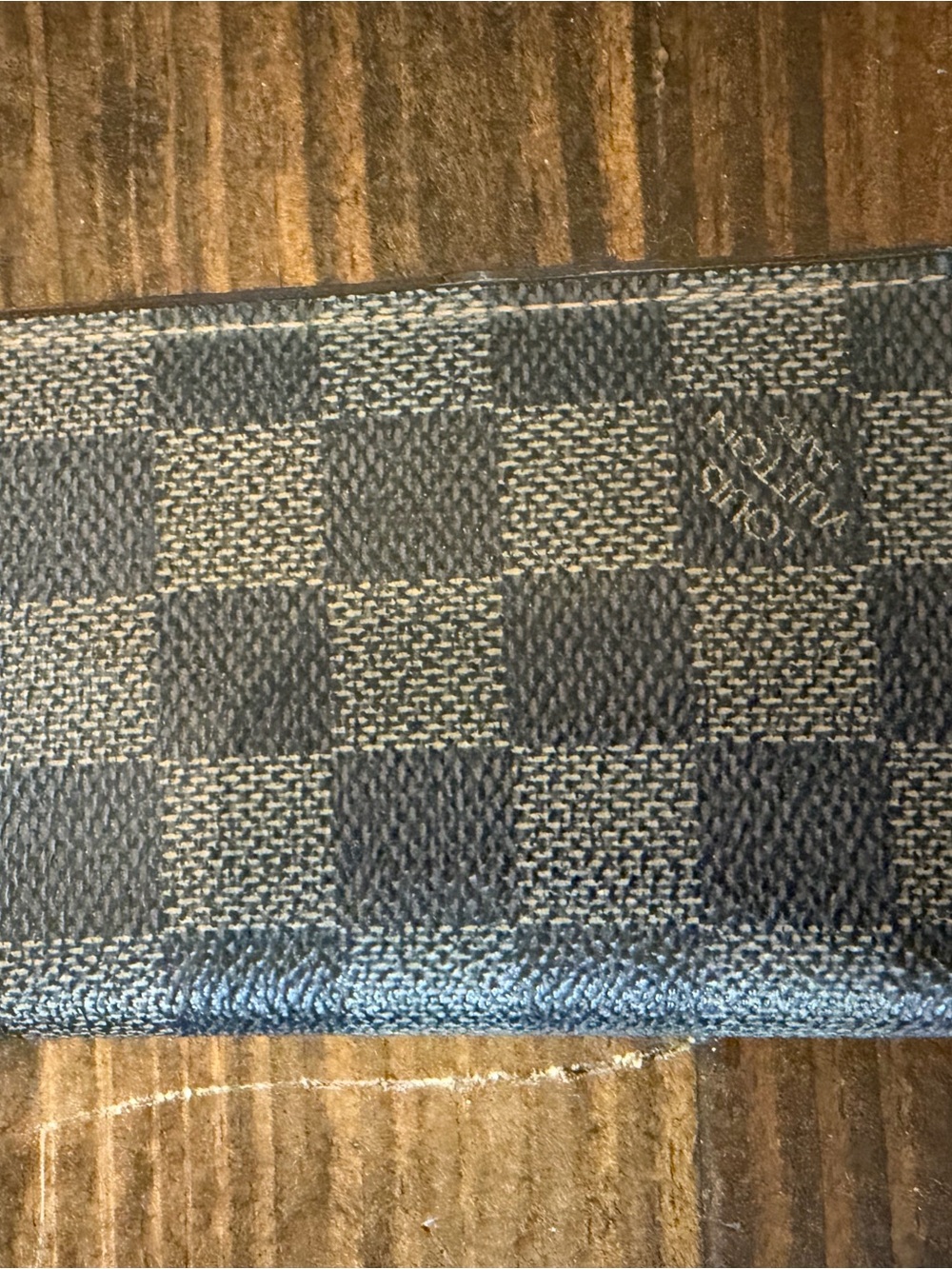 Louis Vuitton Checkered Canvas Wallet - Brown/Black